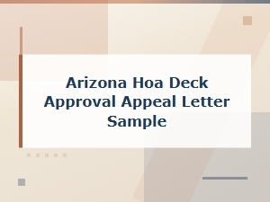 How to Appeal Your Hoa Deck Denial in Arizona