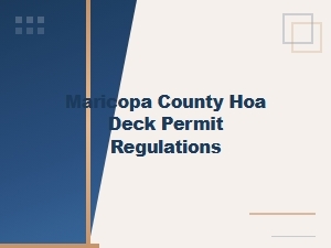 Maricopa County Hoa Deck Permit Guidelines